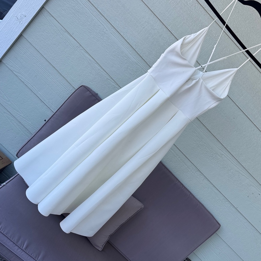 ASOS Strapless Cream Dress - Picture 4 of 8